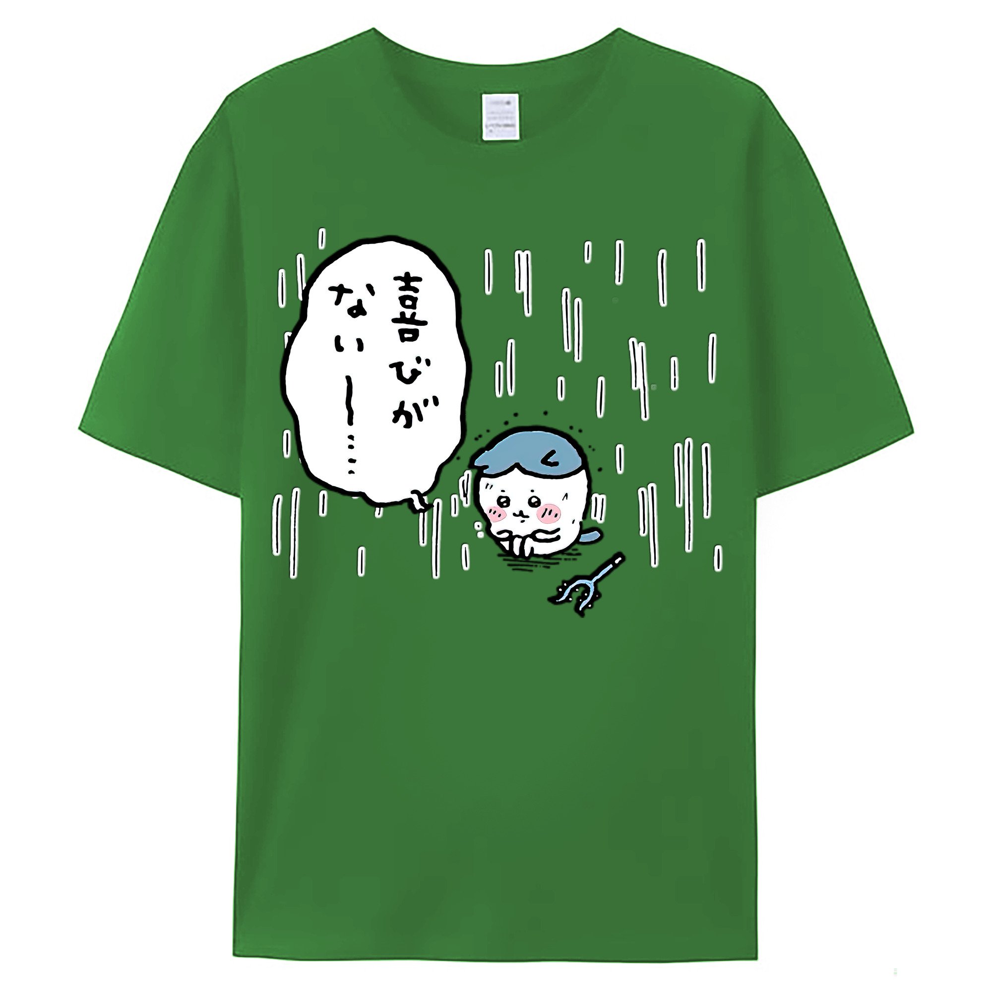 （画像用） ちいかわ ハチワレ Chii-kawa hachiware レディースカジュアルプリントTシャツ（綿100％）